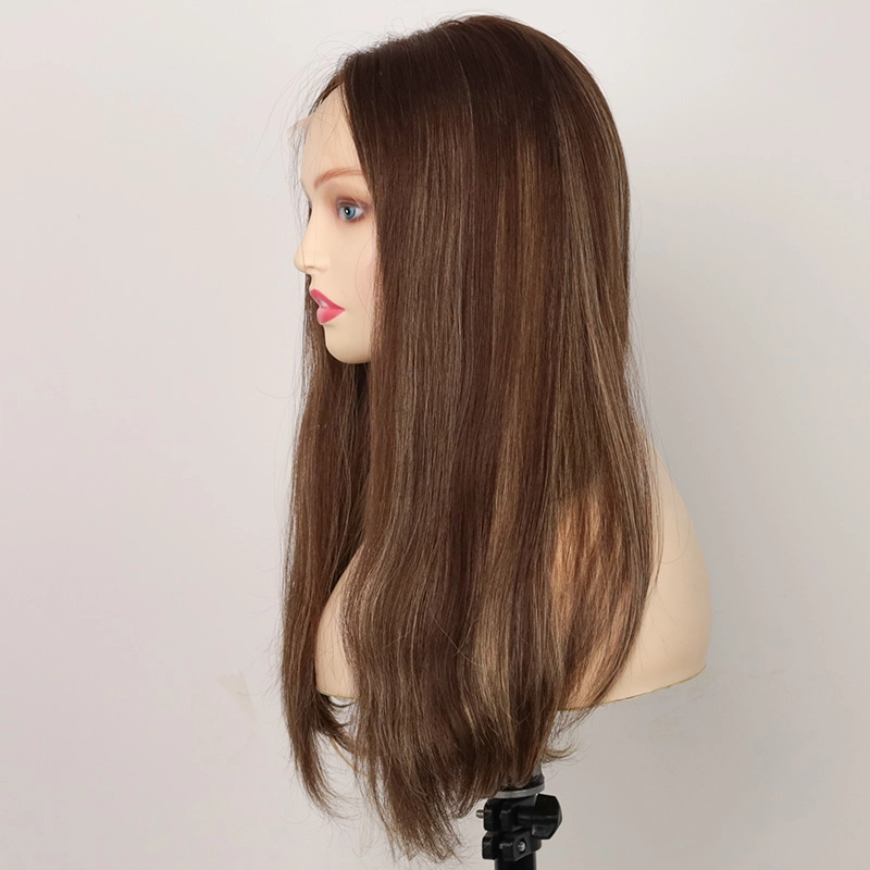 Lace top wig in Susan color with Swiss lace Bleached knot hair YR005